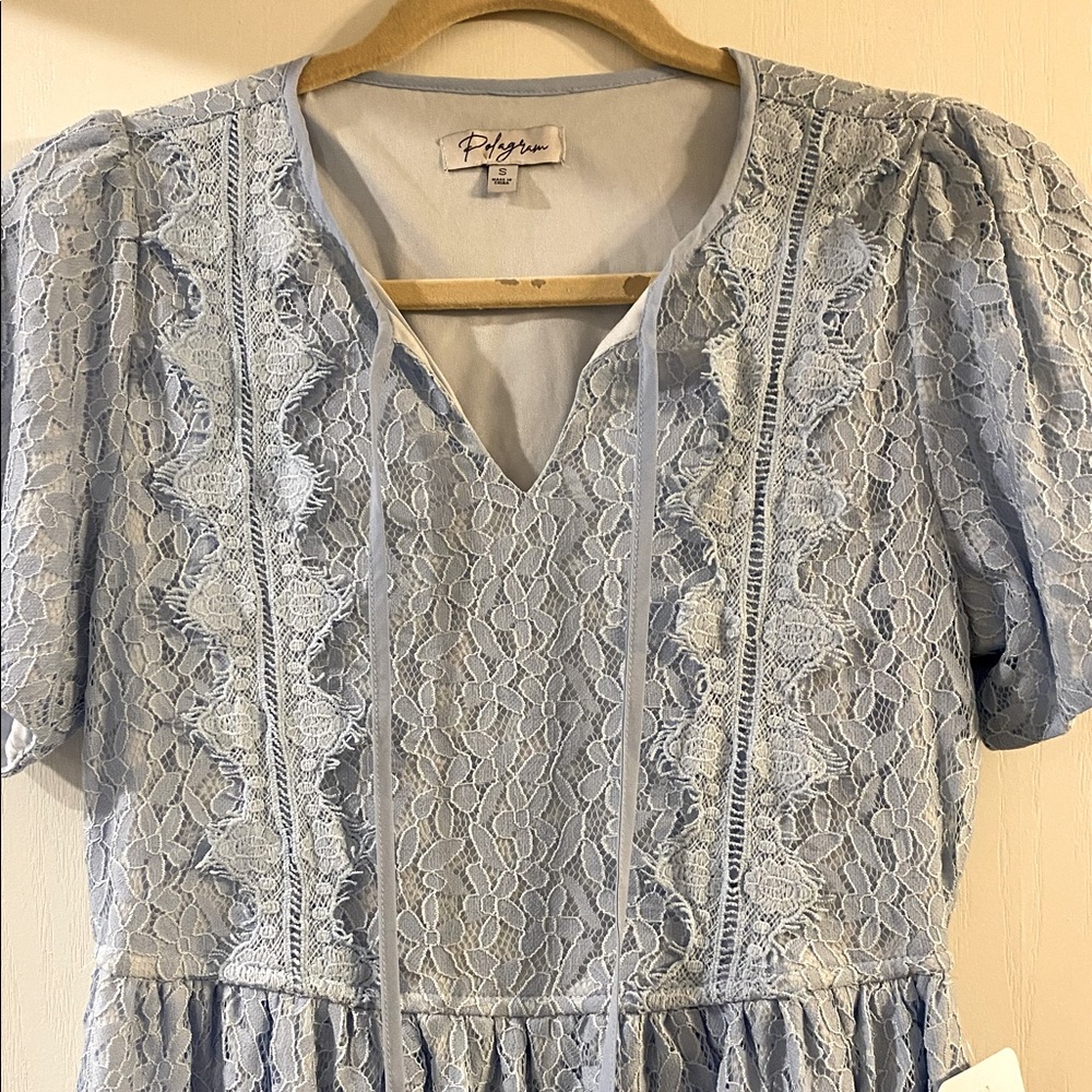 Light blue lace dress